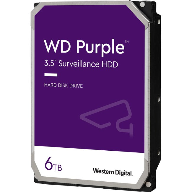 WESTERN DIGITAL - AV SINGLE, 6 To Sata 3.5In Wd Purple,256 Cache