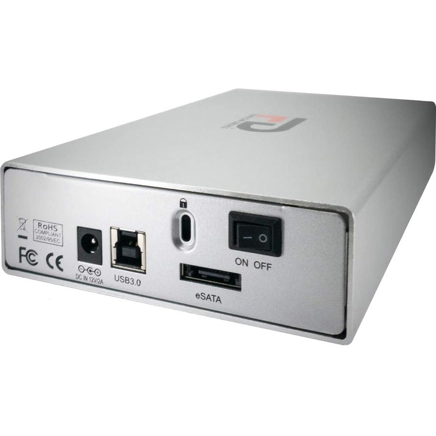 MICRONET, 6 To Usb3.0/Esata 7200 Rpm Ext,Hdd Silver Aluminum Case