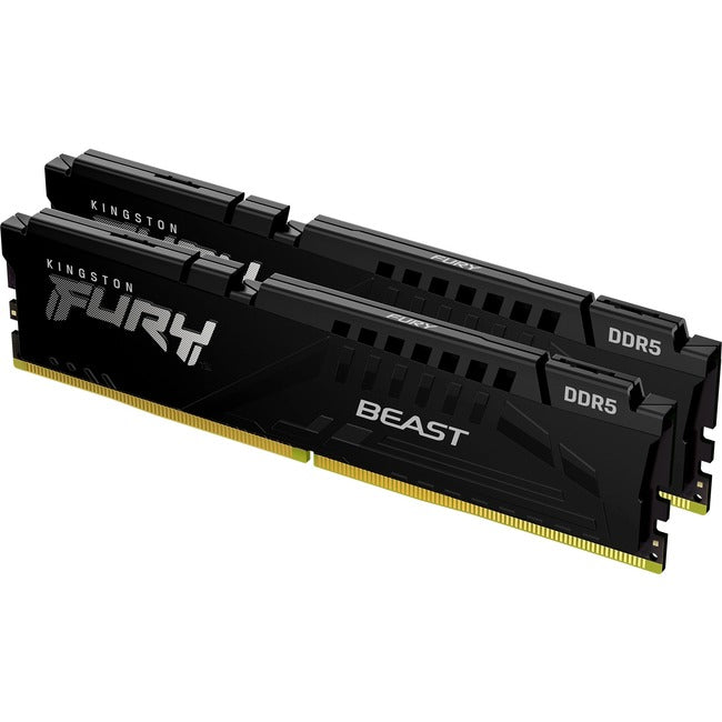 KINGSTON, 64Gb 5200Mhz Ddr5 Cl40 Dimm (Kit de 2) Fury Beast Black