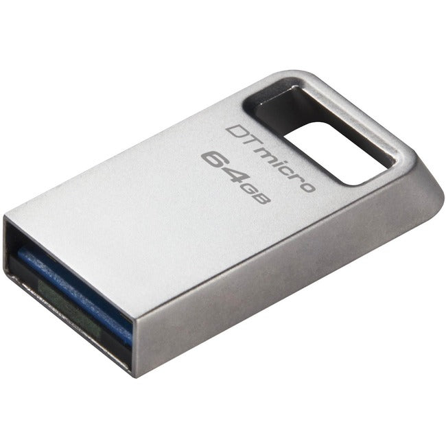 FLASH TECHNOLOGIE KINGSTON, 64Gb Datatraveler Micro 200Mb/S,Métal Usb 3.2 Gen 1