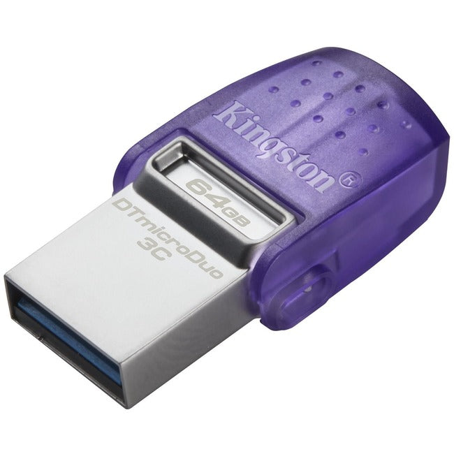 FLASH TECHNOLOGIE KINGSTON, 64Gb Datatraveler Microduo 3C, 200Mb/S Dual Usb-A + Usb-C