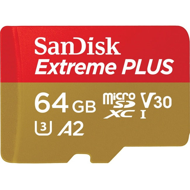 WDT - RETAIL MOBILE, 64Gb Extreme Plus Microsd Usd,170 90Mb/S C10 Uhs U3 V3