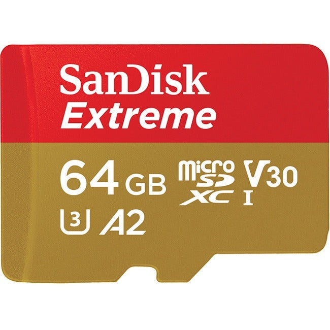 WDT - RETAIL MOBILE, 64Gb Extreme Usd Microsd 160,60Mb/S C10 Uhs U3 V30 A2