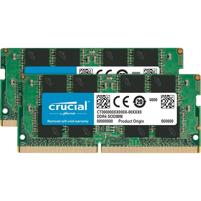 MICRON, 64Gb Kit 32Gbx2 260Pin Sodimm,Ddr4 Pc4-21300 Non Ecc