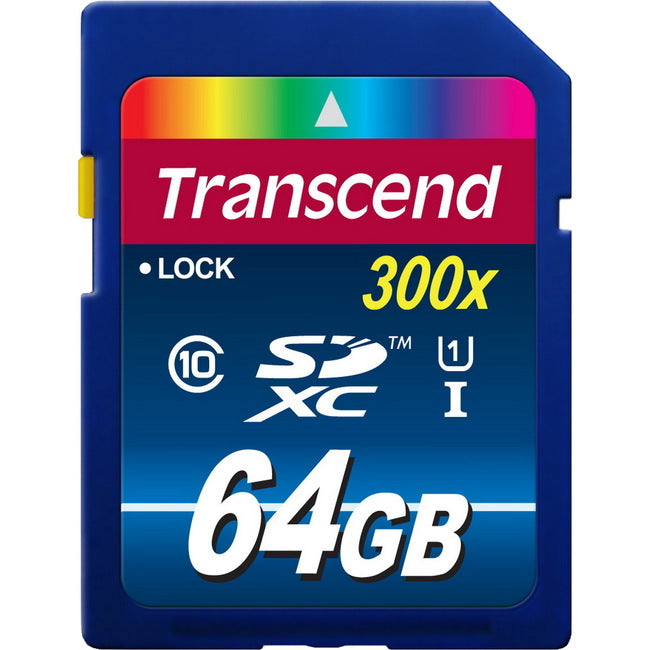 TRANSCEND INFORMATION, 64Gb Sdxc Class10 Uhs-I,300X