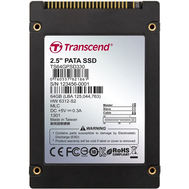 TRANSCENDER L'INFORMATION, 64Gb Ssd, 2.5, Ide, Mlc