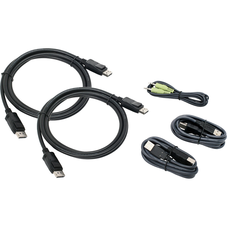 IOGEAR, Inc, 6Dual View Displayport Usb Kvm,Cable Kit With Audio Taa Compliant