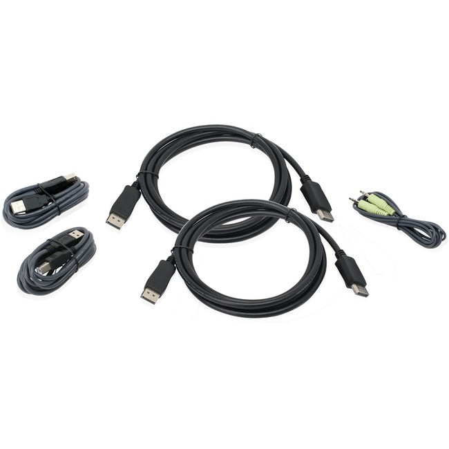 IOGEAR, Inc, 6Dual View Displayport Usb Kvm,Cable Kit With Audio Taa Compliant