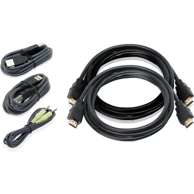 IOGEAR, Inc, 6Dual View Hdmi Usb Kvm Cable, Set With Audio Taa Compliant