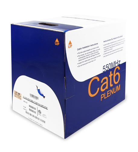 Wavenet, 6E04UPBL3N CAT6E PLENUM 600MHz BLUE WAV-CAT6E-PLEN-BL