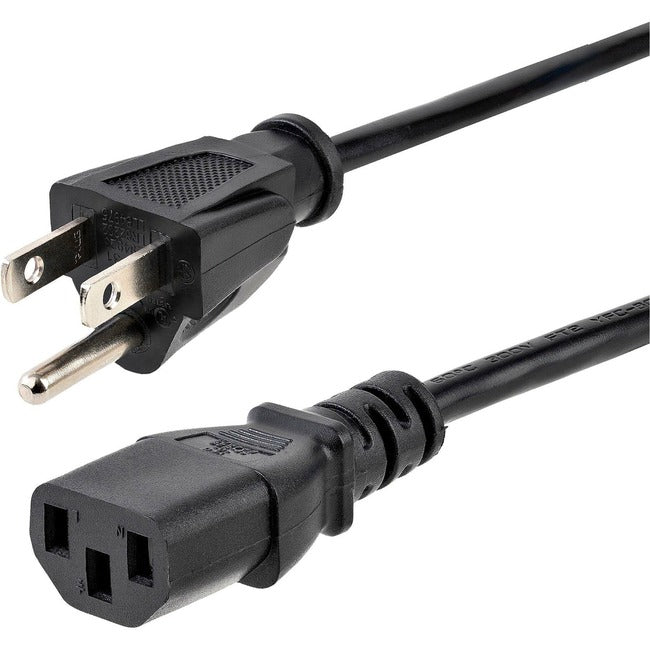 STARTECH.COM, 6Ft (1.8M) 18Awg Flexible Computer Power Cord W/ Nema 5-15P And Iec 60320 C13 Co