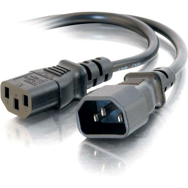 C2G, 6Ft 16 Awg 250 Volt Computer Power Extension Cord (Iec320C14 To Iec320C13) (Taa)