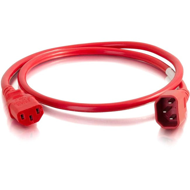 C2G, 6Ft 18Awg Power Cord (Iec320C14 To Iec320C13) -Red