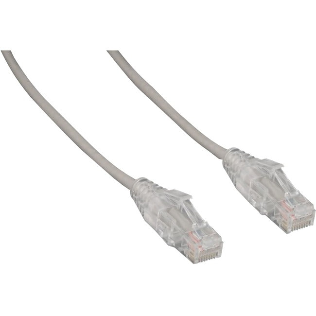 ENET Components, Inc., 6Ft Cat6 28Awg Snagless Gray,Ultra-Slim Utp Clear S-Boot Rj45