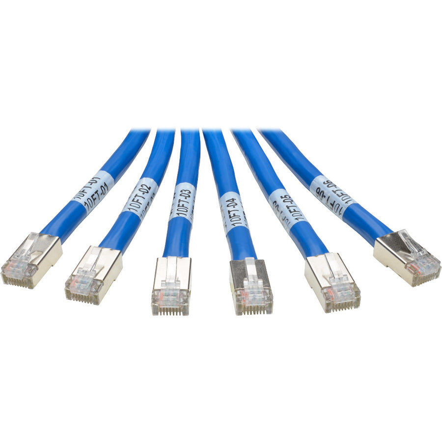 Tripp Lite by Eaton, 6Ft Cat6 Cat6A Trunk Bundle X6,Augmented Copper Rj45 M/F Blue