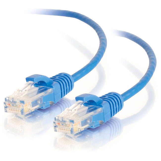 C2G, 6Ft Cat6 Snagless Unshielded (Utp) Slim Ethernet Network Patch Cable - Bleu