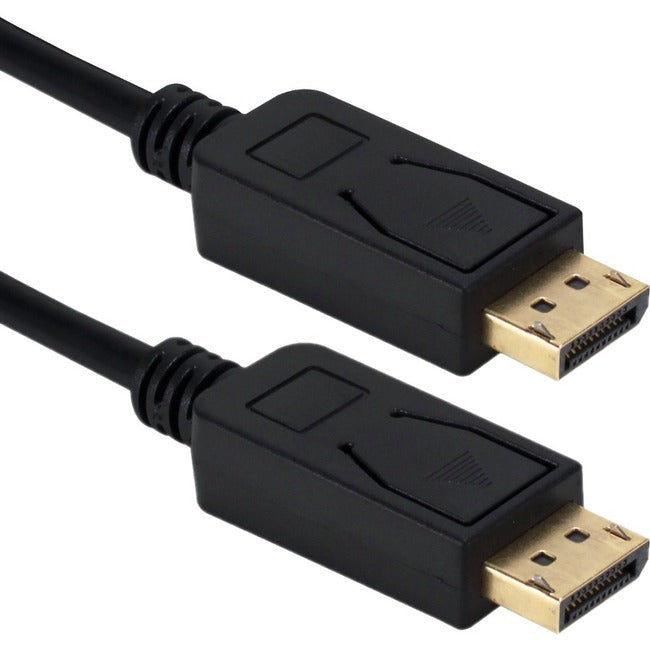 QVS, 6Ft Displayport 1.4 Ultra Hd 8K,Black Cable With Latches