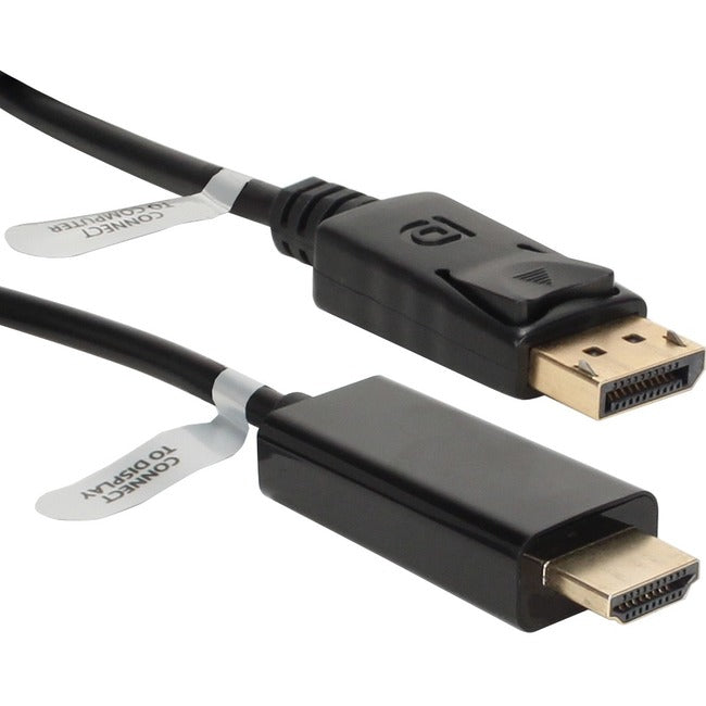 QVS, 6Ft Displayport To Hdmi Digital,Câble A/V