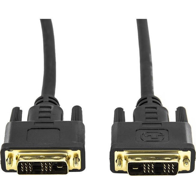 ROCSTOR, 6Ft Dvi Single Link M/M Cable,Dvi 18+1 Gold Plated Black Cable