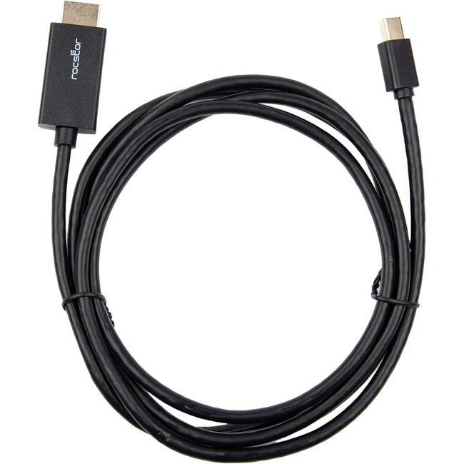 ROCSTOR, 6Ft Mini Displayport To Hdmi,M/M 4Kx2K 30Hz Cable Black