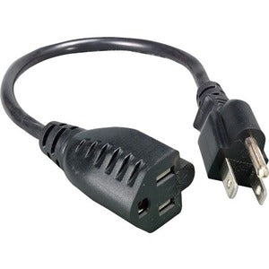 CÂBLES ENET, 6Ft Nema 5-15P/15R M/F 14/3Awg,15A 125V Black Power Cord