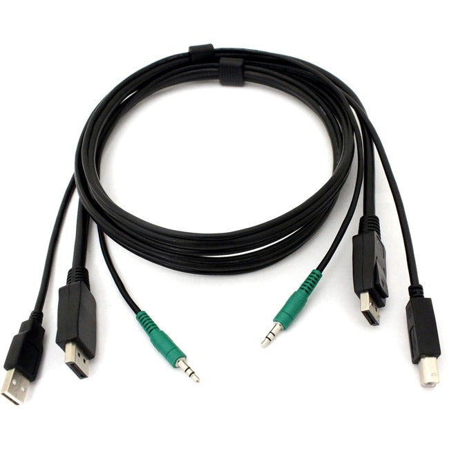 Black Box Corporation, 6Ft Secure Kvm Cable Dp,Usb A-B 3.5Mm Audio