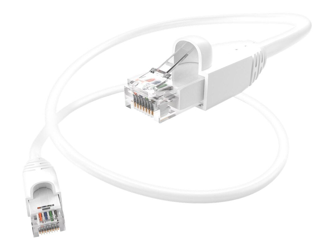 GROUPE UNC LLC, 6Ft White Cat6A 10 Gigabit Patch Cable, Utp, Snagless