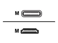 ADD-ON, 6Ftt Usb 3.1 Type (C) Male To Hdmi (4K) 60Hz Male Black Adapter Cable