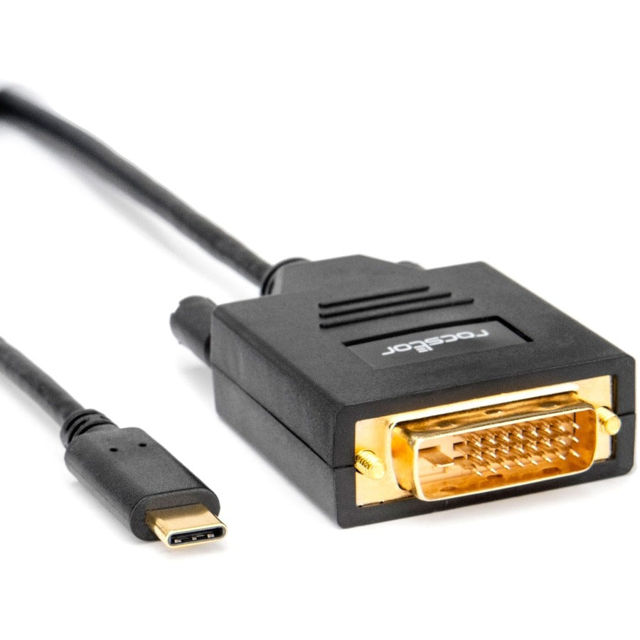 ROCSTOR, 6Ftt Usb-C To Dvi-D M/M Cable,Dual Link 2560X1600 Sngl 1920X1200