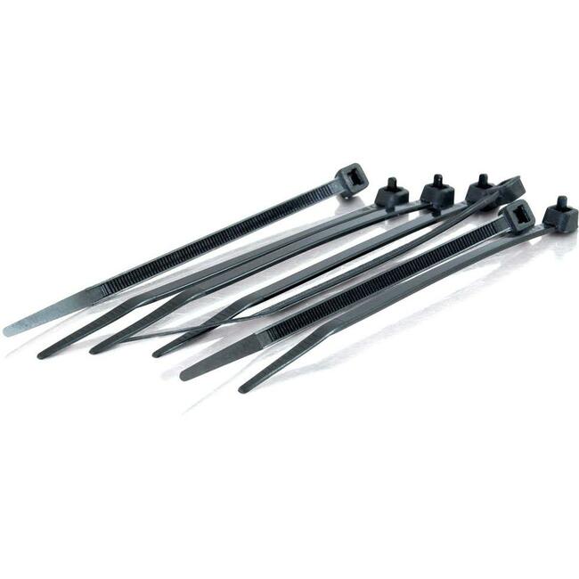 C2G, 6In Cable Ties - Black - 100Pk