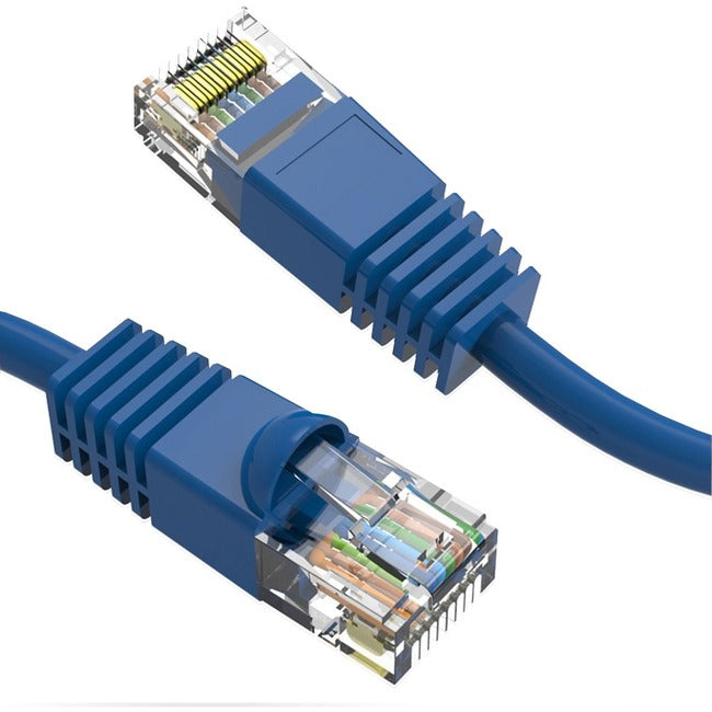 AXIOM, 6In Cat6 550Mhz Patch Cable,Clear Snagless Universal Boot