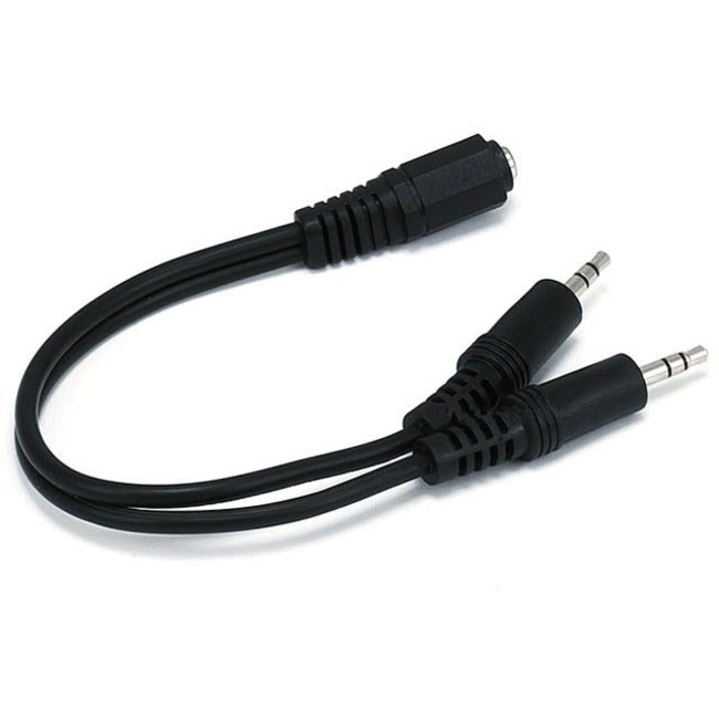 MONOPRICE, INC., 6Inch 3.5Mmstereo Jack/Two 3.5Mmstereo Plug Cable