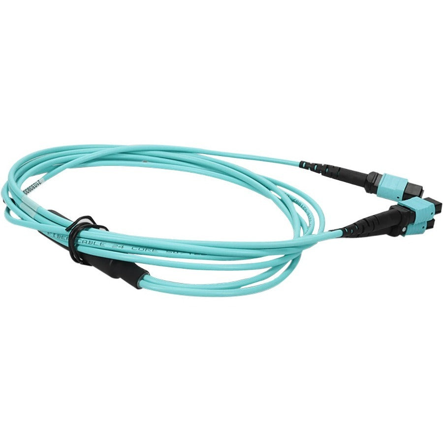 ADDON, 6M 2Xmpo-16/Mpo F/F Fanout Cbl,16Strand Aqua Om4 Ofnp