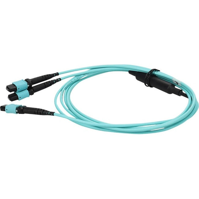 ADDON, 6M 2Xmpo-16/Mpo F/F Fanout Cbl,16Strand Aqua Om4 Ofnp