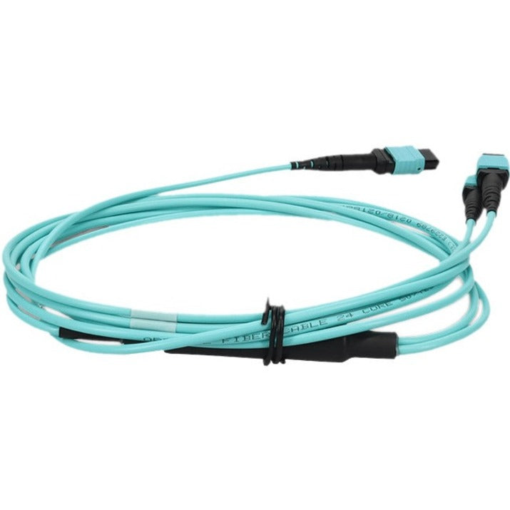 ADDON, 6M 2Xmpo-16/Mpo F/F Fanout Cbl,16Strand Aqua Om4 Ofnr