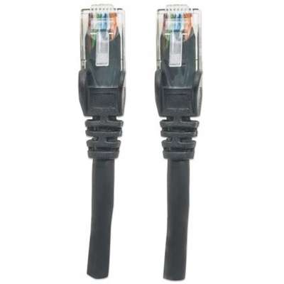 INTELLINET, 7 Ft Noir Cat6 Snagless Patch Cable