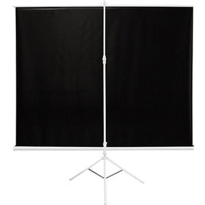 ERGOGUYS, 71In Diag Tripod Proj Screen, Matte White Fabric W/ Carrying Case