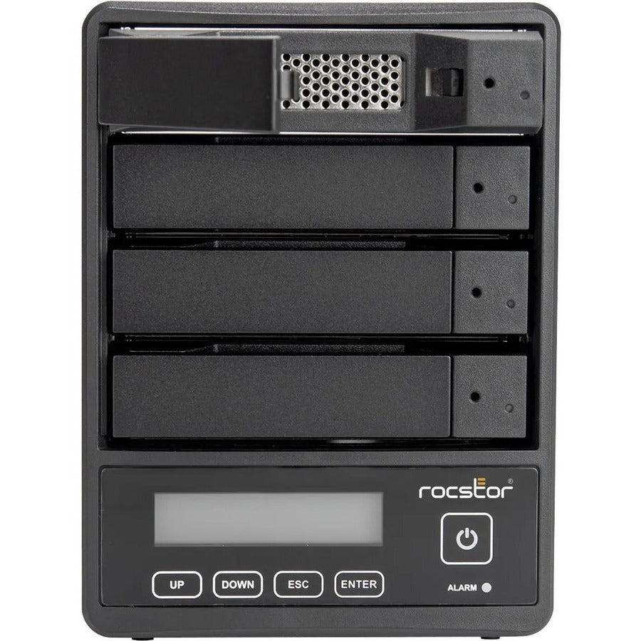 ROCSTOR, 72 To 4X18 To Rocpro U35 Raid Usb,3.2 Gen 2 72K 5Gbps Raid 0/5/Jbod