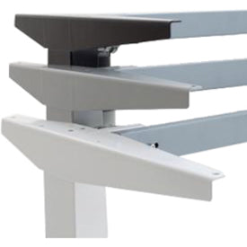 Ergoguys, LLC, 72In Plateau de table en placage de hêtre mélaminé avec structure en acier Blanc 501-37 8W172 72-30SB