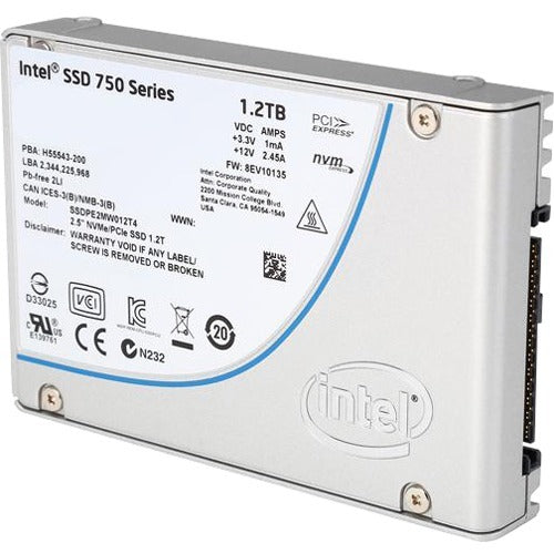 INTEL - IMSOURCING, 750 1.2Tb Ssd Pcie 2.5,750 1.2Tb Ssd Pcie 2.5