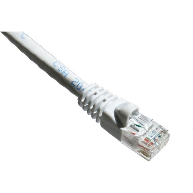 AXIOM, 75Ft Cat6A White Molded Boot,Patch Cable 650Mhz