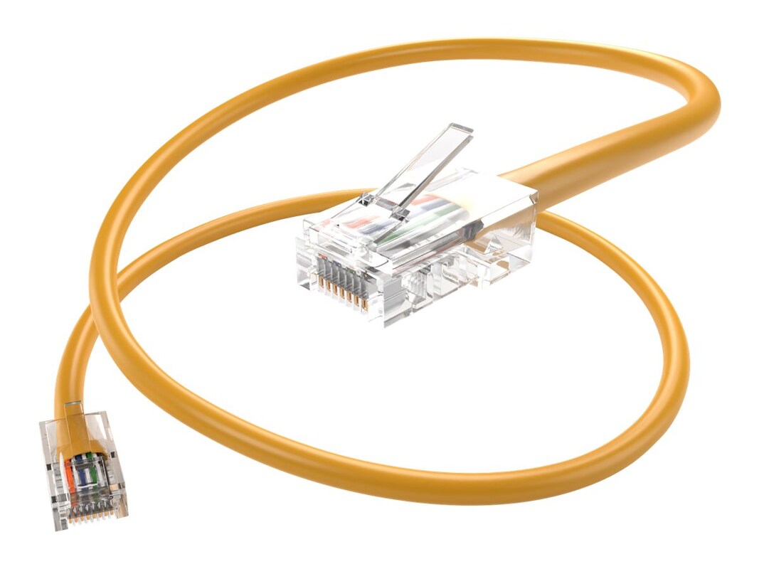 GROUPE UNC LLC, 75Ftt Yellow Cat5E Patch Cable, Utp, No Boots