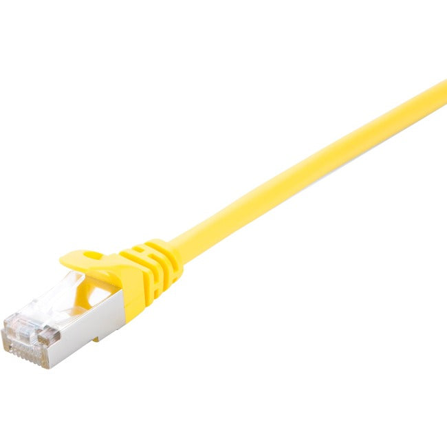 V7, 7Ft Cat5E Yellow Stp Network,Ethernet Shielded Patch Rj45