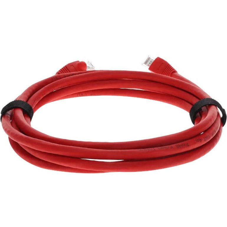 ADDON, 7Ft Cat6A Red Booted Snagless,Rj45 M/M Patch Cbl Pvc Cu