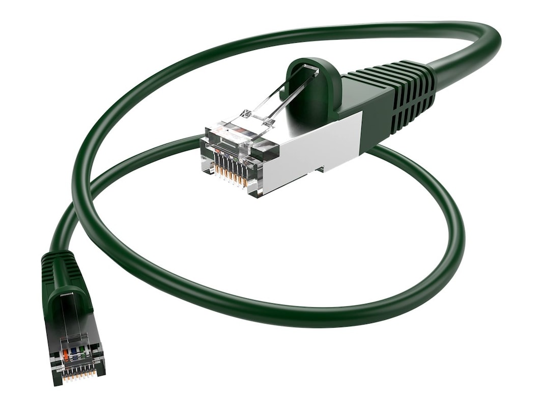 GROUPE DES NATIONS UNIES, LLC, 7Ft Green Cat5E Shielded Patch Cable, F/Utp, Snagless