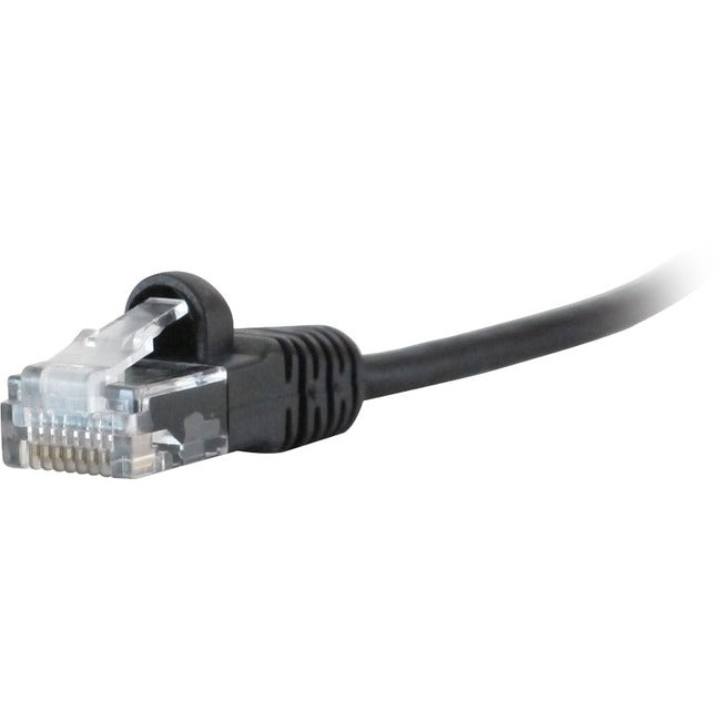 SOCIÉTÉ DE CONNECTIVITÉ GLOBALE, 7Ft Microflex Cat6 Black,Snagless Patch Garantie à vie