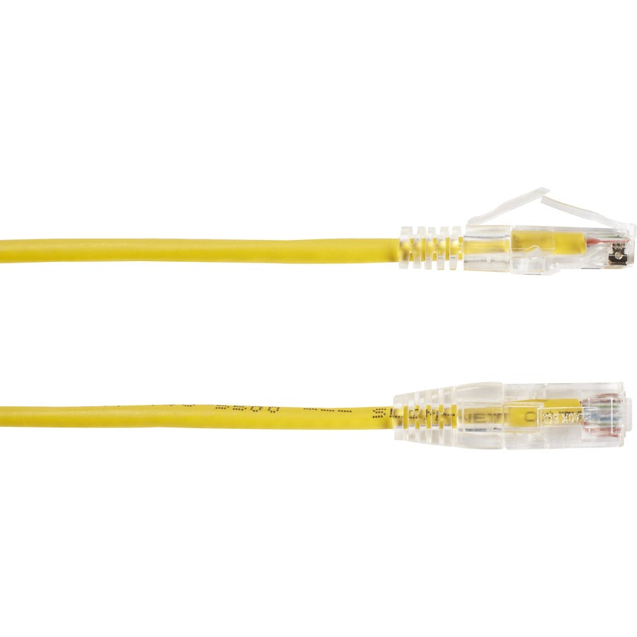 Black Box Corporation, 7Ft Yellow Cat6A Slim 28Awg Pat,Ch Cable 500Mhz Utp Cm Snagless