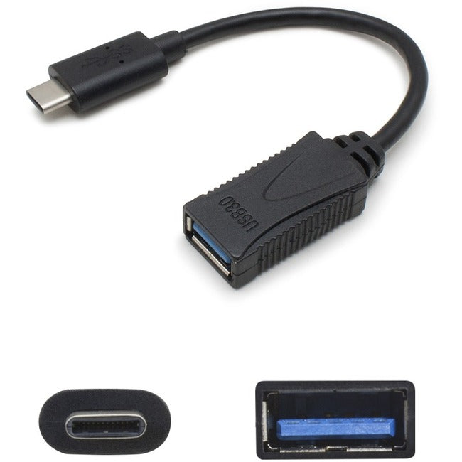 ADDON, 7In Usb 3.1 C To Usb 3.0 Ca M/F,Adap Cable Noir