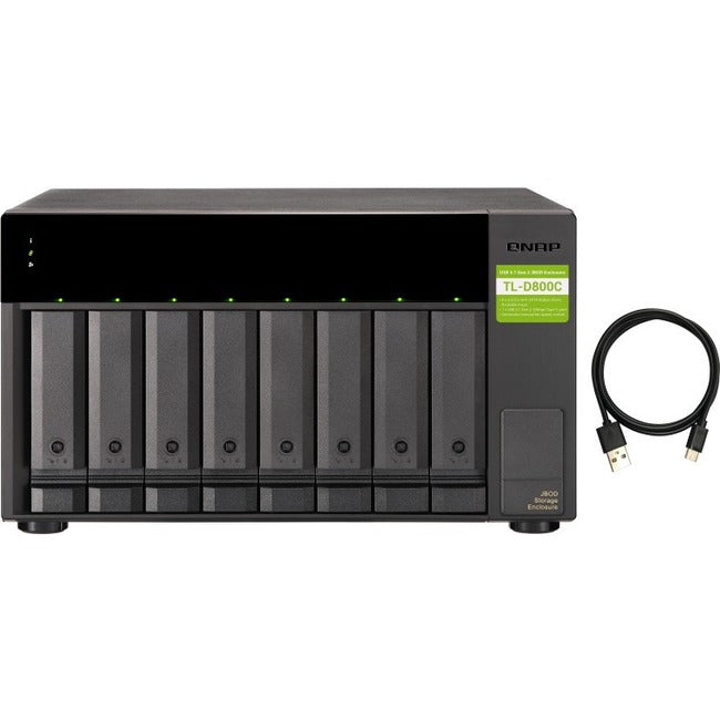 QNAP INC, 8-Bay Desktop Usb-C 3.1 Gen2 10Gbps Jbod