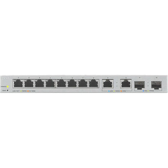 ZYXEL, 8-Port Gigabit Smart Mngd Multi,Gig Sw 2Xcu 2.5G Ports 2X1/10G Sfp+